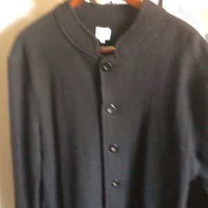 Mandarin collar 100% wool sports jacket